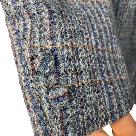 Womens Custom VTG 90s Wool Plaid Riding Suit 2XL-Jacket / L-Skirt 7686 - Picture 6 of 10